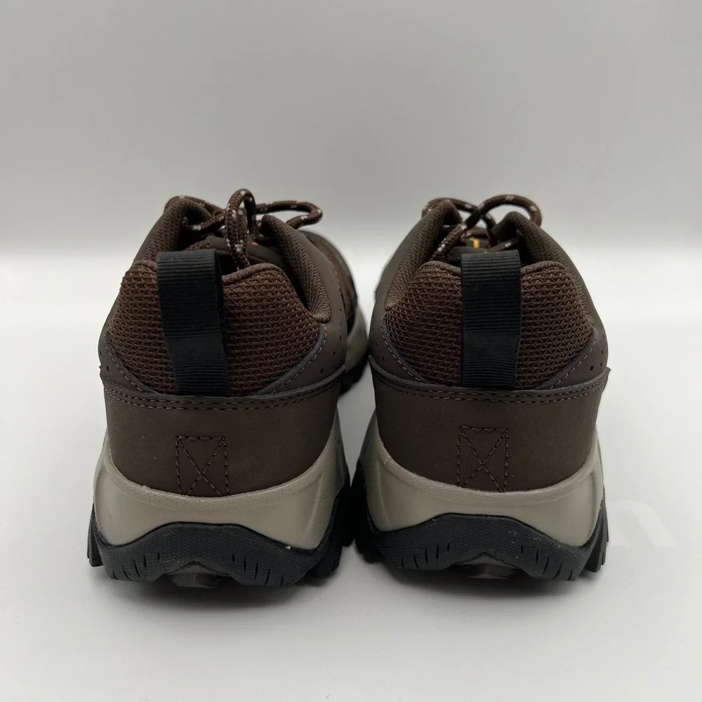 Columbia Strata Trail Low Hiking‎ Shoes Mens 9 Brown Cordovan Mesh Suede Rugged